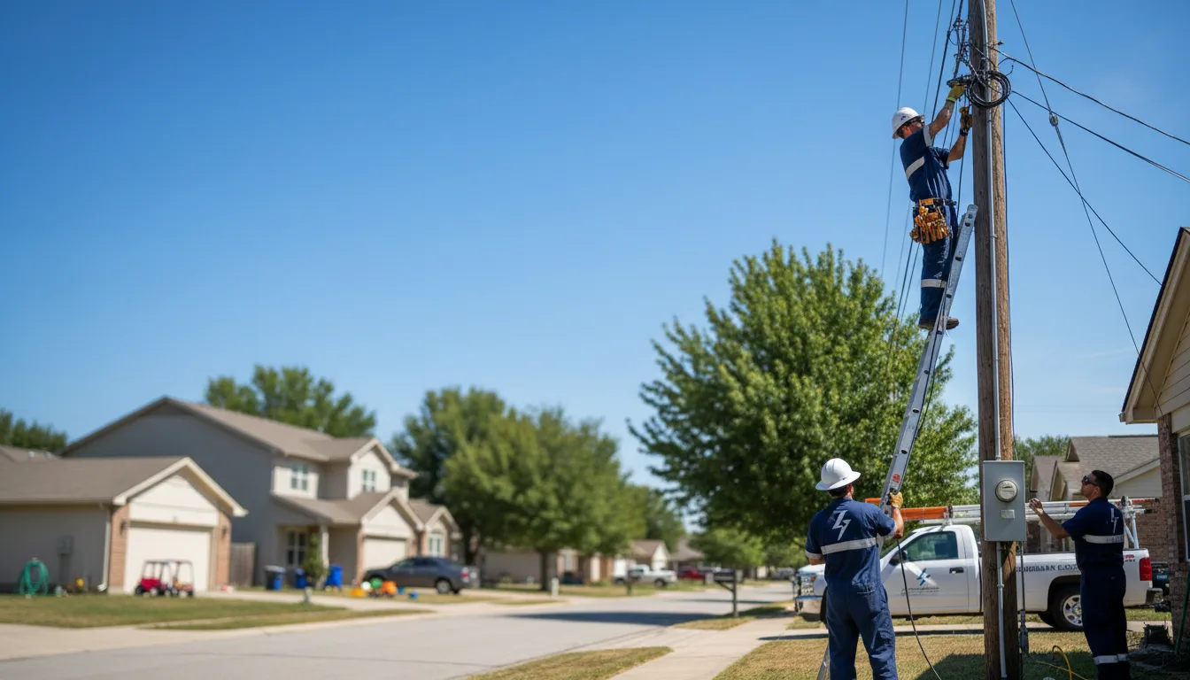 Residential electrician providing installation services in Cooksville, IL
